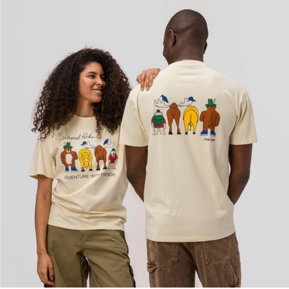NWOT Parks Project Adventure With Friends T-Shirt Size Large - Picture 2 of 11